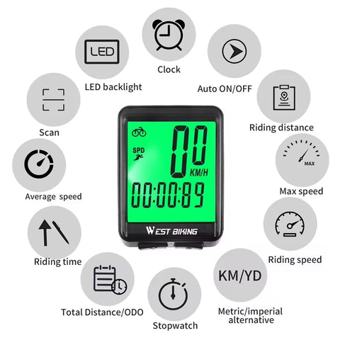 Odometro Inalambrico West Biking