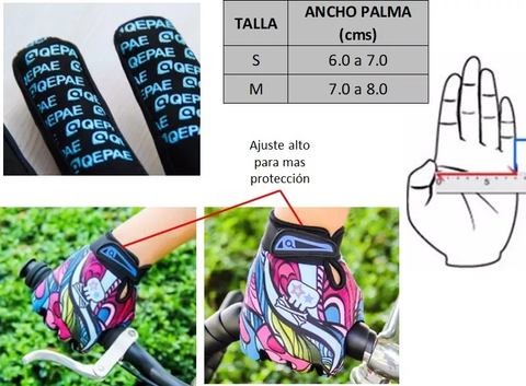 Guantes para Bici Mujer Qepae